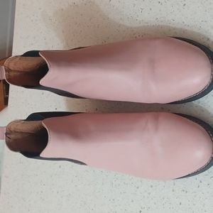Classic Pink Chelsea Ankle Boots - Women
